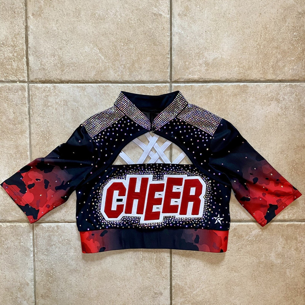 Cheerleading Crystal Uniform Top Navarro Netflix Show Rebel Athletic Adult Small